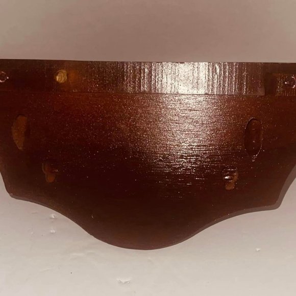 WALL SHELF Home Interiors and Gifts Cherry Wood ~Accent~ 10X5X5~ good condition - Picture 4 of 5